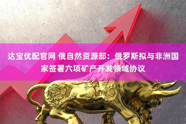 达宝优配官网 俄自然资源部：俄罗斯拟与非洲国家签署六项矿产开发领域协议